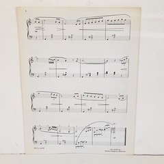 Vintage 1981 Cloud Palace Piano Solo Sheet Music by Marjorie Burgess