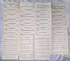 ​1940 God Bless America Vintage Orchestration Sheet Music Complete Irving Berlin