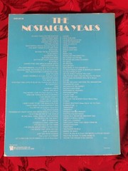 Tele House Inc. Presents: THE NOSTALGIA YEARS (Vintage) Charles Hansen Music