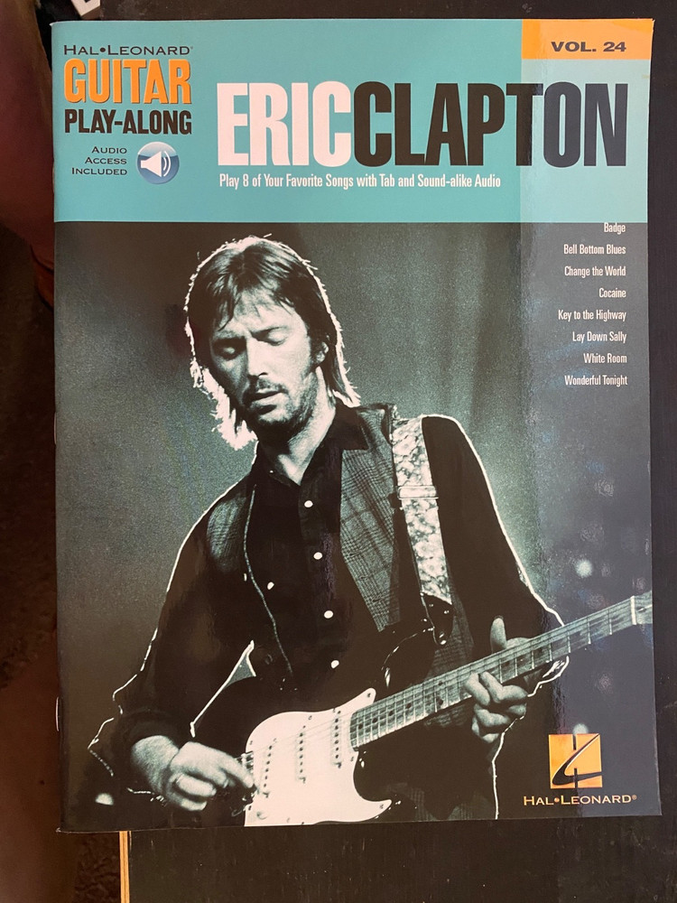 Eric Clapton for Guitar Play-Along Vol 24 Tab Sheet Music Song Book Online Audio