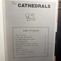 The Cathedrals Songbook Goin&rsquo; In Style Gospel 1988 Piano Guitar Voice New!!