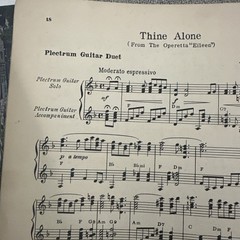 Witmark Folio #1 Victor Herbert Classical Guitar Sheet Music 1931 Duo W Piano