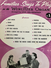Wurlitzer Organ Vintage Sheet Music Songbooks (lot of 6) Songs from 1930s-1950s