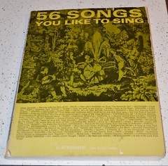 56 SONGS YOU LIKE TO SING, 1937, CLASSICAL FOLK Book of Sheet Music G. Schirmer