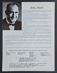 Dear Heart Henry Mancini Sheet Music Piano Guitar Vocal M Witmark & Sons 1964