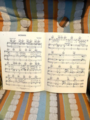 John Lennon Woman SHEET MUSIC for guitar/piano FREE SHIPPING Beatles Yoko Ono