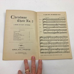 Christmas Choir No.2 A Book of Easy Anthems Robbins Music Corp 32 pages 1935