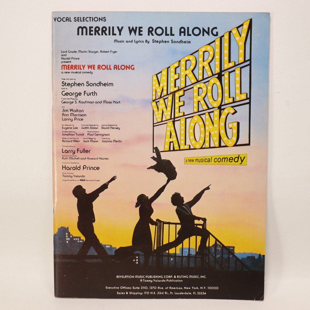Merrily We Role Along Vocal Selection Songbook Sheet Music Score 1981 Revelation