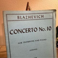 Vintage 1965 Blazhevich Concerto No.10 Trombone Piano IMC
