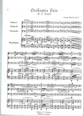 Johann Stamitz Orchestra trio in C major for 2 violins and cello Op. No. 1