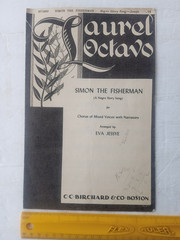 SIMON THE FISHERMAN EVA JESSYE Chorus of Mixed Voices w/Narrators Laurel Octavo