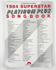 1984 Superstar PLATINUM PLUS Songbook-Piano/Vo/Gtr Pop Rock Soundtracks 74 Songs
