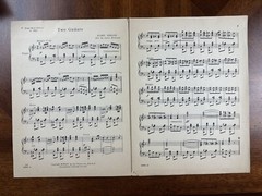 Vintage 1925 Piano & Orchestra Sheet Music “Two Guitars” by Harry Horlick