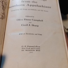 English Folk Songs from the Southern Appalachians (1917 Hardcover)