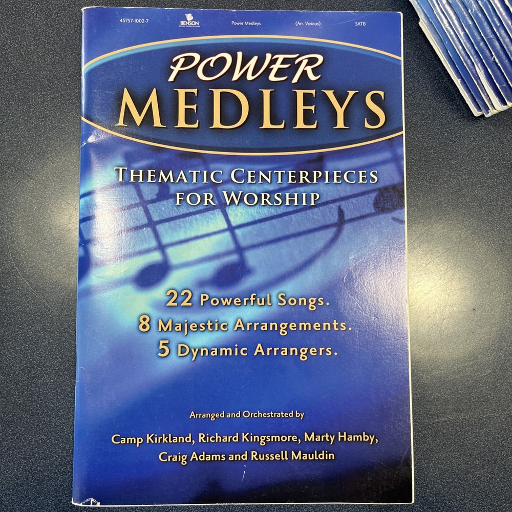 Lot Of 13 Choral Music Books “Power Medleys” Christian Songs