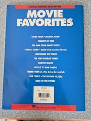 Hal Leonard Movie Favorites Piano Accompaniment for Solo and Band Arrangements