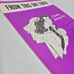 From This Day Forth Piano Christian Wedding Song Sheet Music 1966 Lillenas Vtg