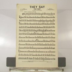 They Say Sheet Music Fox Trot Heyman Mann Weiss M. Witmark 1938 Guitar Lead