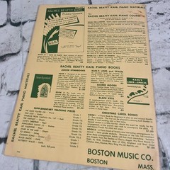 Vtg 1965 Christmas Carols Sheet Music Book Piano Book 3 Boston Music Company