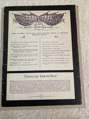 PRESIDENT McKINLEY’s FAVORITE HYMNS Sept 1901 Sheet Music Nearer My God To Thee