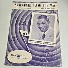 Somewhere Along the Way 1952 Sheet Music Piano Lyrics Chord Gallop Nat King Cole