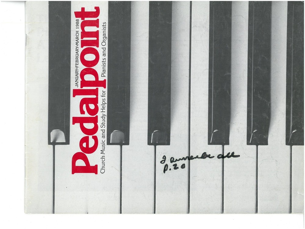 Pedalpoint January/February/March 1988 Volume 7, Number 2