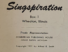 1951 Singspiration LOW VOICE #5 Five Gospel Music Songbook Baritone & Alto Solos
