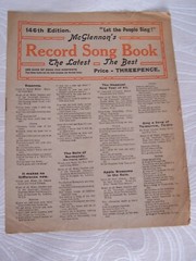 Vintage McGlennon&rsquo;s record song book 146th Edition – Let the people sing!