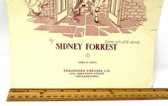 Here We Come March Sheet Music 1936 Piano Words Beginner Forrest US Seller