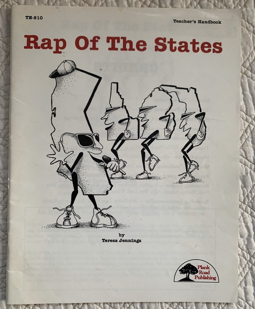 Rap of the States By Teresa Jennings Teacher&rsquo;s Handbook Only – NO CD PB EUC
