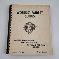 Vtg Sheet Music Book Worlds Fairest Songs Latest Show Tunes, Best Standards Etc