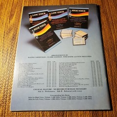 Solos for Low Voice Volume 1 Vocal Selections Lexicon Music 1981