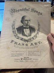 1871 Beautiful Songs 11×14 Sheet Music by Frank Abt ‘Not A Sparrow Falleth’