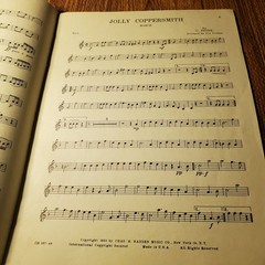 Famous Marches Trumpet Sheet Music 1950 Hansen P/V