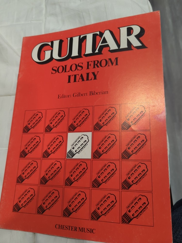 Gilbert Biberian Solos From Italy For Classical Guitar Rare Vintage Sheet Music