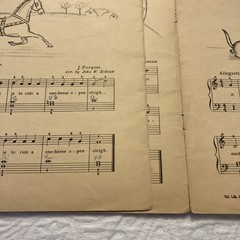 Vintage 1940s–50s Christmas Music Books Lot Schaum & Richter Holiday Decor
