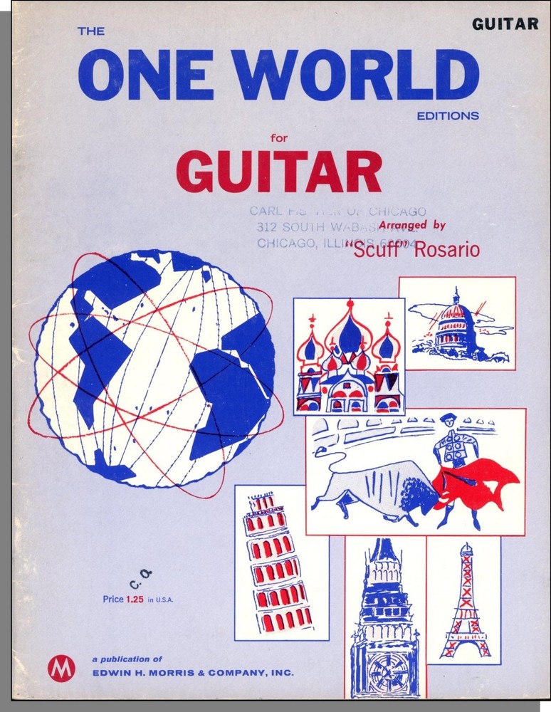One World For Guitar – 1966, 16 Song Pop & Folk Songs Songbook! B