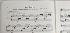 Ave Maria Vocal Solo For Medium Voice By Bach/Gounod Sheet Music Pub G Schirmer