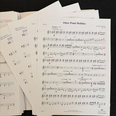 Otter Point Holiday Robert Sheldon Concert Band Score Parts Grade 4 Alfred