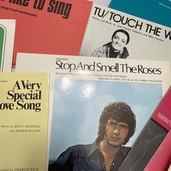 1970s Rock And Love Ballads Vintage Sheet Music Bundle (17 Pcs) Good Condition