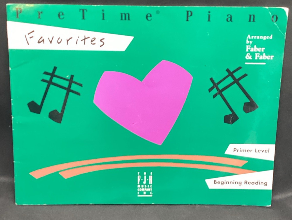 Vtg Songbook, PreTime Piano Favorites Primer Level – 1989 – ships free