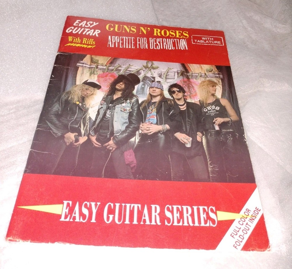 Guns N Roses Appetite For Destruction Rare Sheet Music Book