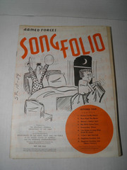 Vintage Armed Forces Song Folio Sheet Music 1959 Lot of 25 GUC