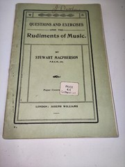 Questions & Answers Rudiments Of Music Booklet By Stewart Macpherson