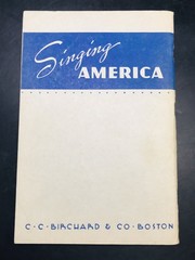 VTG 1940 SINGING AMERICA Songbook Chorus CC Birchard & Co 6×9