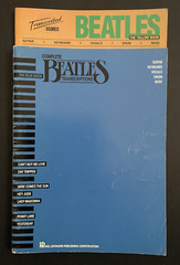 BEATLES Transcribed Scores Blue and Yellow Book Guitar Keyboard Vocals Drum Bass