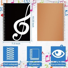 Durable Manuscript Paper Notebook – 160 Pages, Waterproof Cover for Musicians