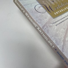 High Voice Singer’s Wedding Anthology Piano Vocal Songbook 44 Songs Ex-Lib