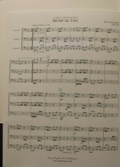 Trombone Trio Musical Tag by Kenin Kaisershot New Retail $10.00