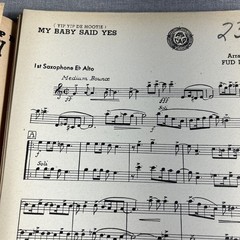 My Baby Said Yes by Walters & Robin 1945 Leeds Sheet Music Piano Guitar Drums